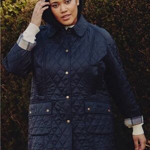 Women's Black Barbour Beadnell Polarquilt Barn Coat